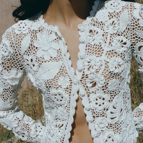 Doen Sweaters - Dôen RARE Alameda Cardigan in Pearl Size M